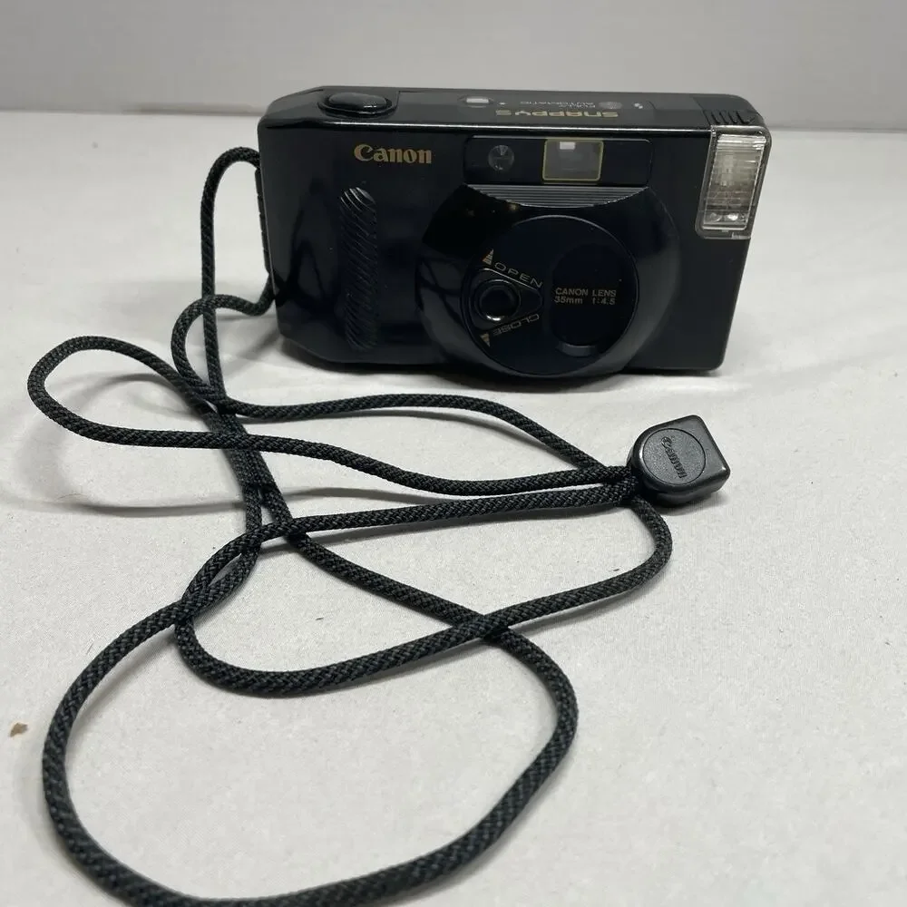 Canon Snappy S Fully Automatic Point & Shoot 35mm Film Camera Tested & Works